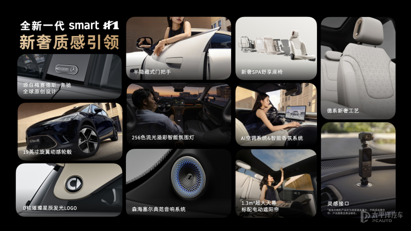 新款smart精灵1上市1499万起800V平台+高阶智驾(图17)