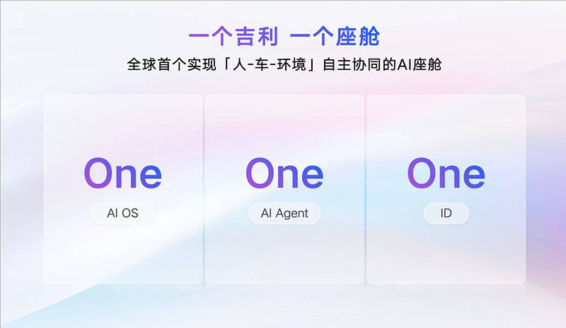 吉利不再研发不具备AI能力的传统智能座舱引领行业进AI座舱时代(图1)